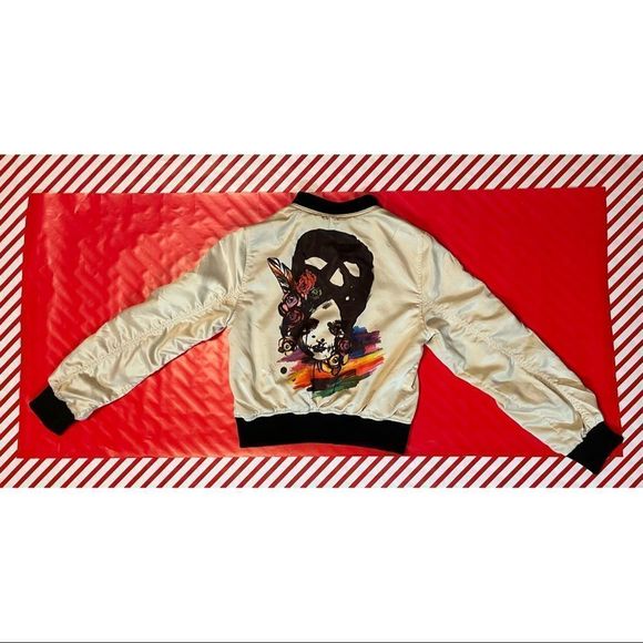 Reversible Satin Bomber Jacket - Picture 4 of 6